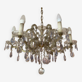 Venetian crystal chandelier Marie-Thérèse old rococo vintage French chandelier Louis XV 1970-80s