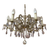 Venetian crystal chandelier Marie-Thérèse old rococo vintage French chandelier Louis XV 1970-80s