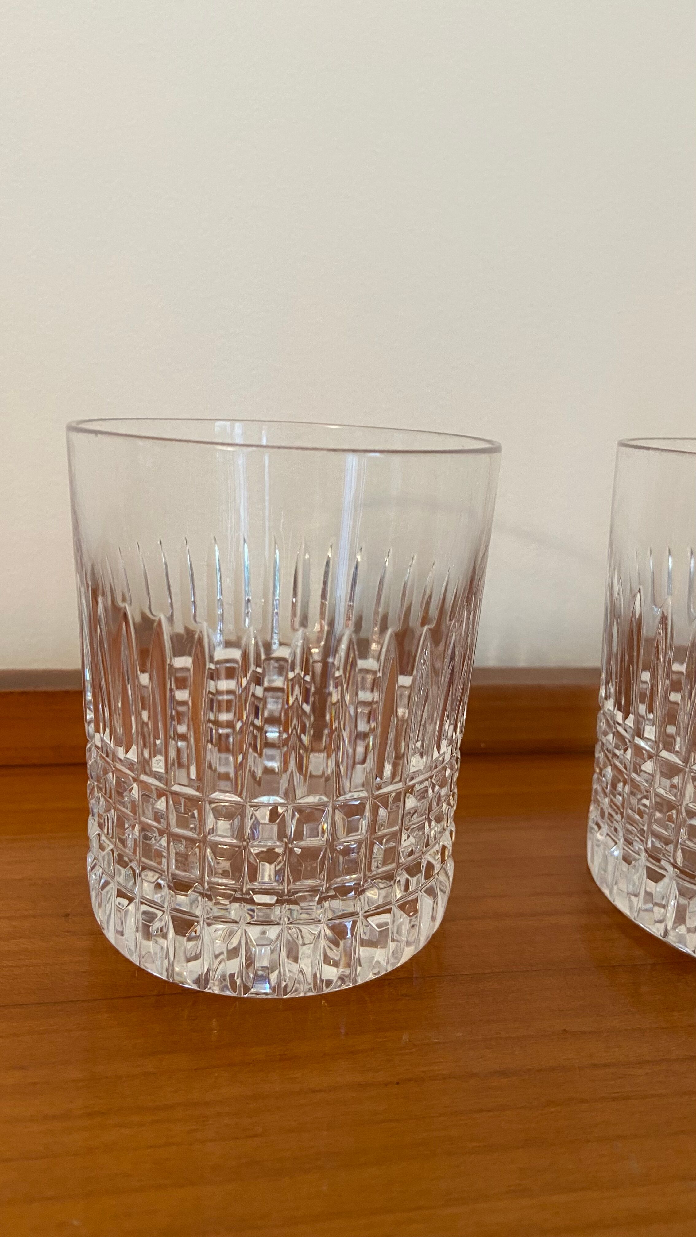 Christmas Pop-up 2022 - Trio of cut crystal whisky glasses