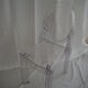 Pair of stackable chairs Victoria Ghost by Philippe Starck, Kartell