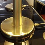 Pair of brass table lamps, by Deknudt Belgium