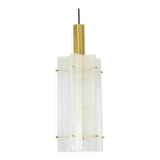 1 of 3 large Murano glass ice pendant by Limburg, Germany, 1970s