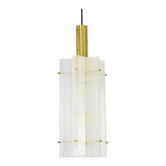 1 of 3 large Murano glass ice pendant by Limburg, Germany, 1970s