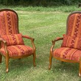 Pair of Voltaire armchairs