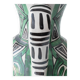 Spanish ceramic pitcher from the mid-century Mudéjar style in green and black, Punter.