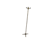 Bronze bamboo floor lamp, 19th century.