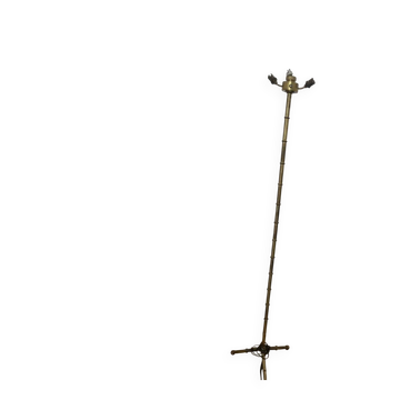Lampadaire en bronze bambou XIXe siècle