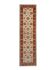 Handmade Cream & Red Wool Runner Rug, Floral Hallway Carpet Stair Runner