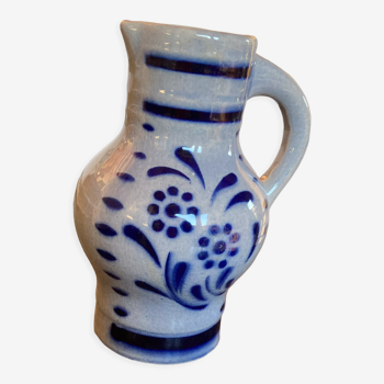 Blue pitcher