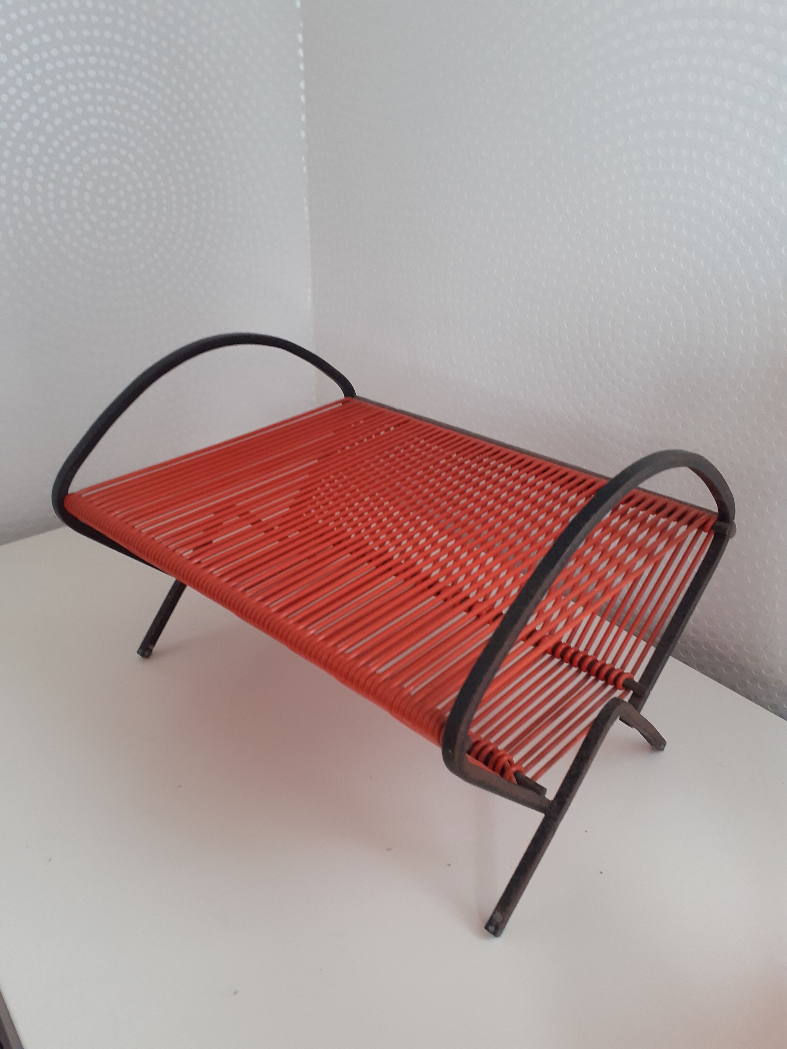 Porte vinyles scoubidou