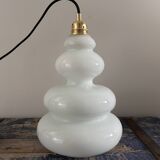 Seventies opaline pendant light