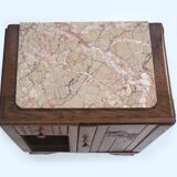 Bedside art deco pink marble
