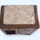 Bedside art deco pink marble