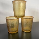 Set of 3 Henkel amber glasses