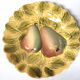 4 assiettes a dessert sarreguemines france barbotine majolica vintage antique