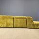 Vintage velvet modular sofa by Laauser, 1970s