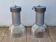 Pair of vintage industrial style pendant lights