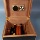 Box Ebony cigar humidor macassar & lemon varnished SB