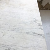 Butcher's table work central island marble