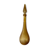 Carafe Empoli amber relief diamond tips