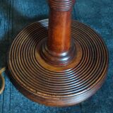Art-deco lamp foot in solid wood turned 40s