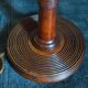 Art-deco lamp foot in solid wood turned 40s