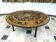 Large Round Ceramic Art tiled coffee table by Renate Rhein, Germany 1960s
