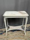 Louis XV style tea table. Marble top.