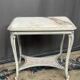 Louis XV style tea table. Marble top.