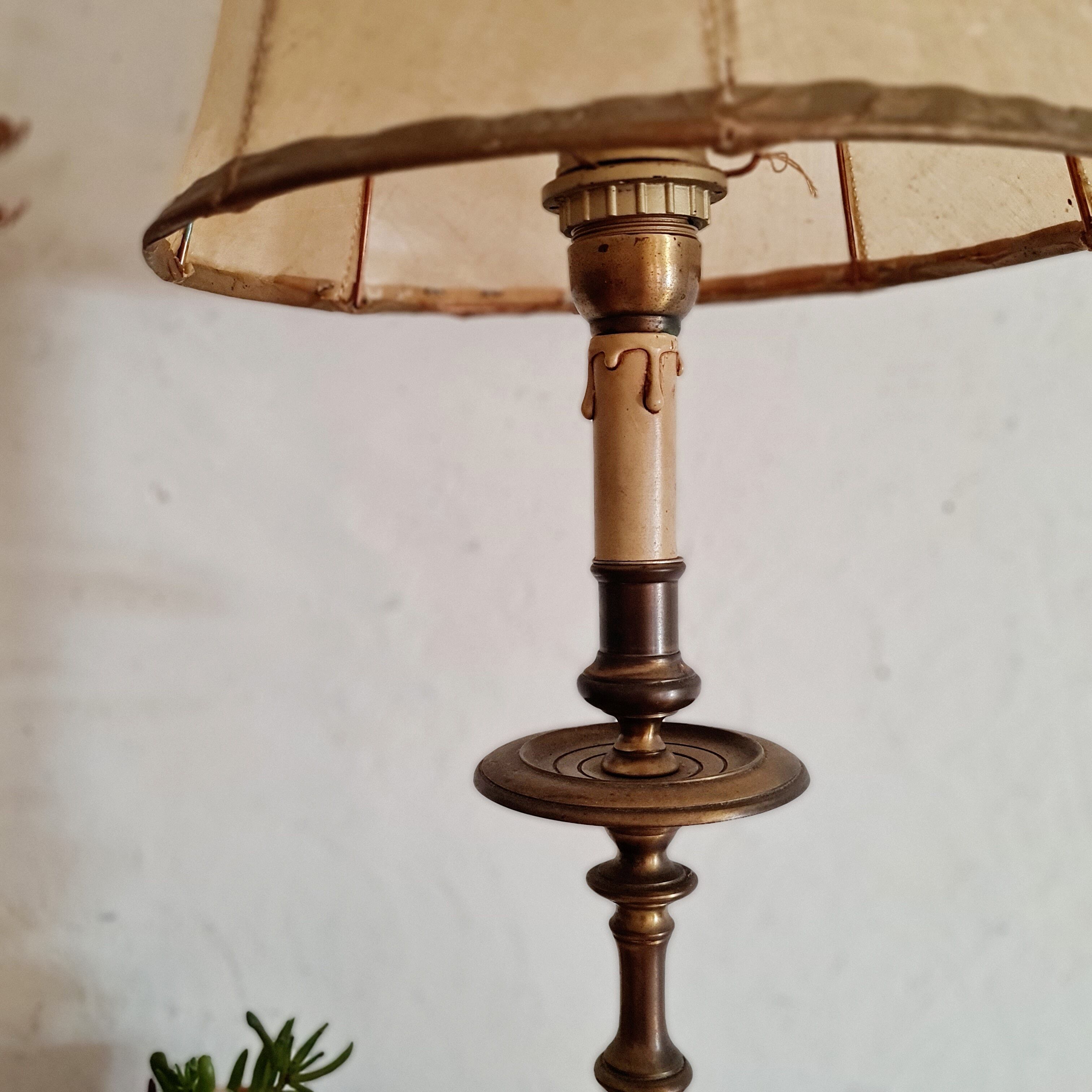 Antique brass lamp