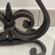 Brutalist double candle holder wrought iron