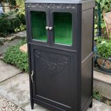 Buffet parisien vitré noir art déco 1930