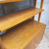 Mid century wall shelf bookcase by František Jirák for Tatra nábytok, 1960´s