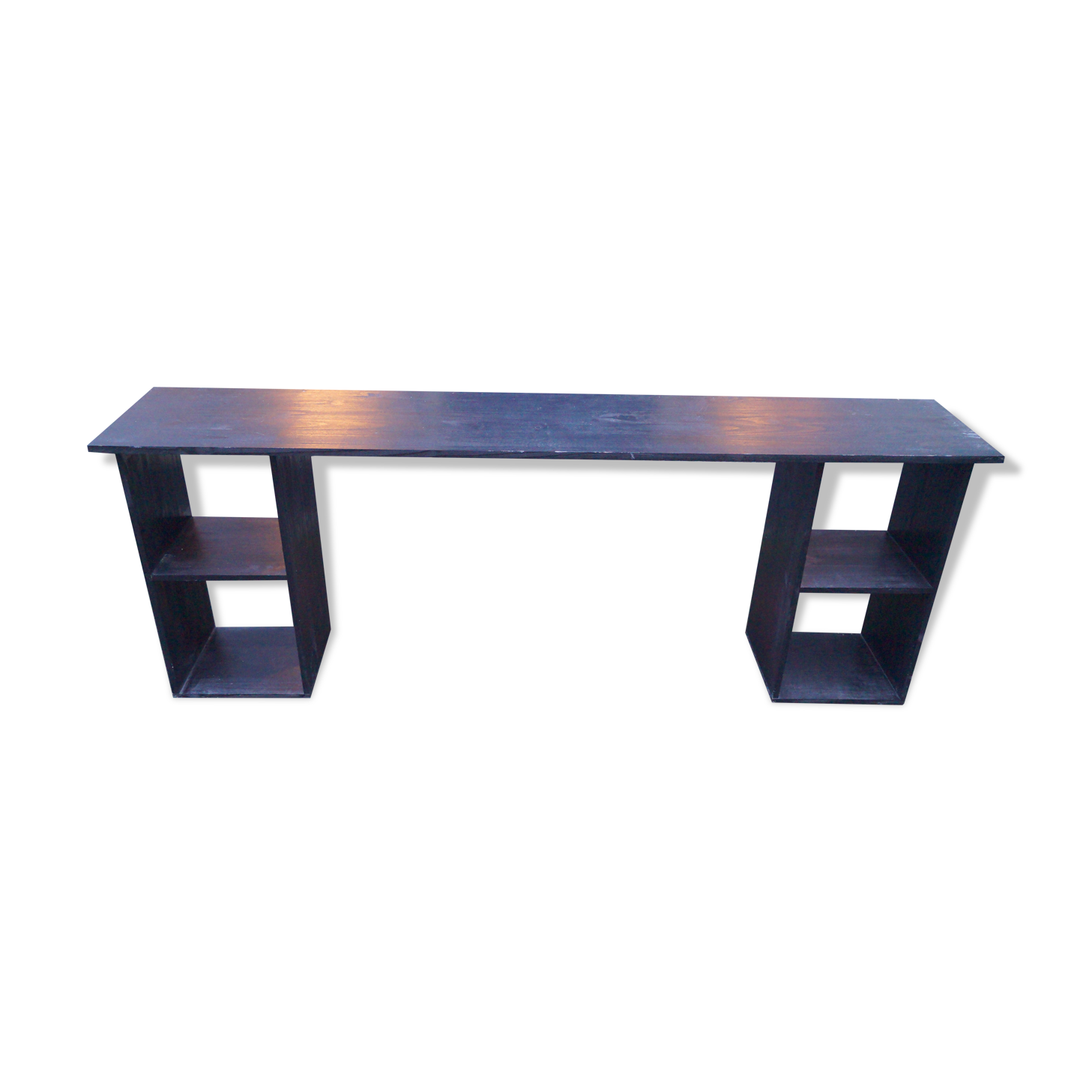 Modernist solid wood console