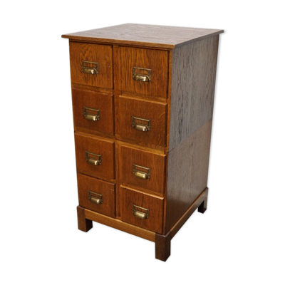 Vintage apothecary furniture in oak, Germany, 1940s