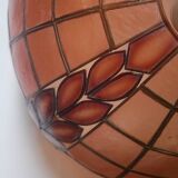 Mother-of-pearl brass pendant chandelier, bohemian country decoration, handcrafted