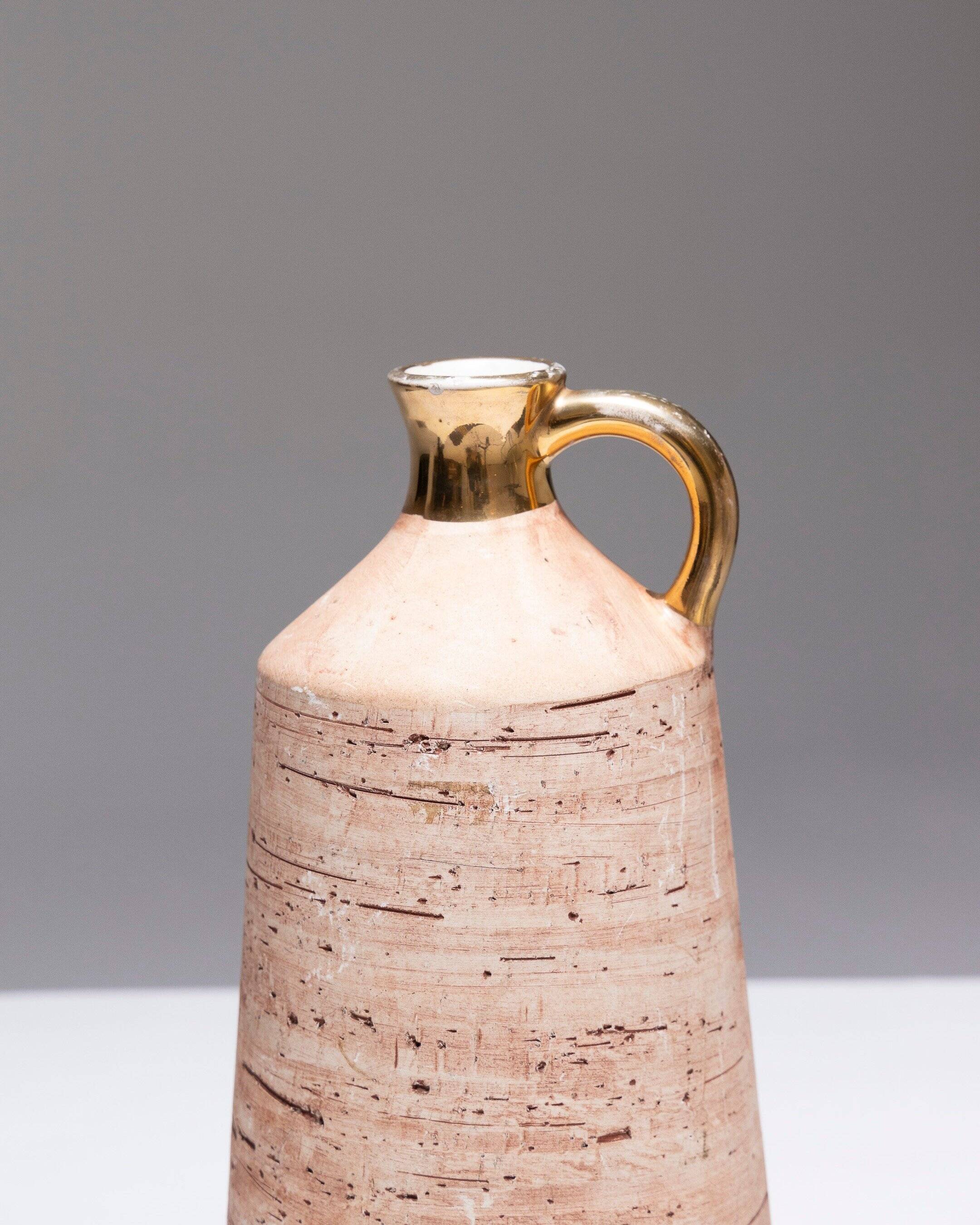 Cork earthenware jug, ravelli, 1950s