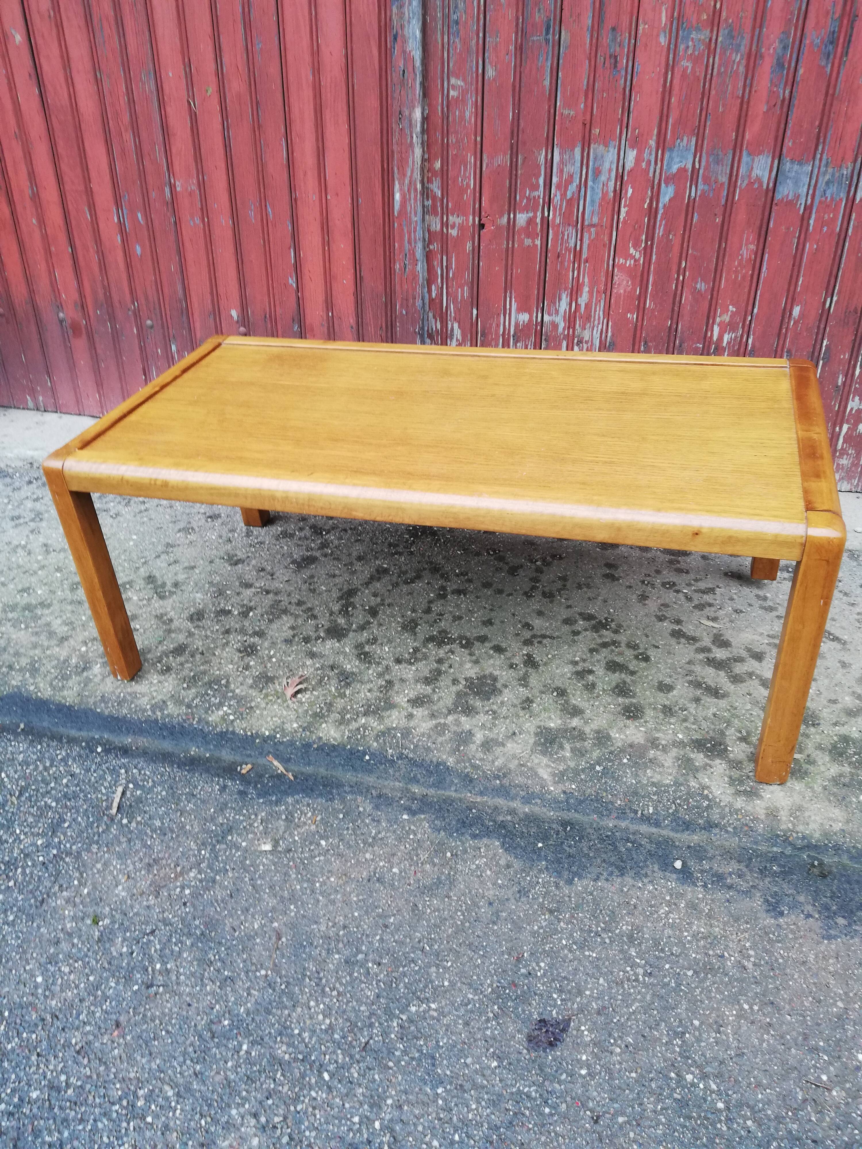 Table basse vintage bois