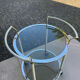 Chariot de bar verre et laiton 1960