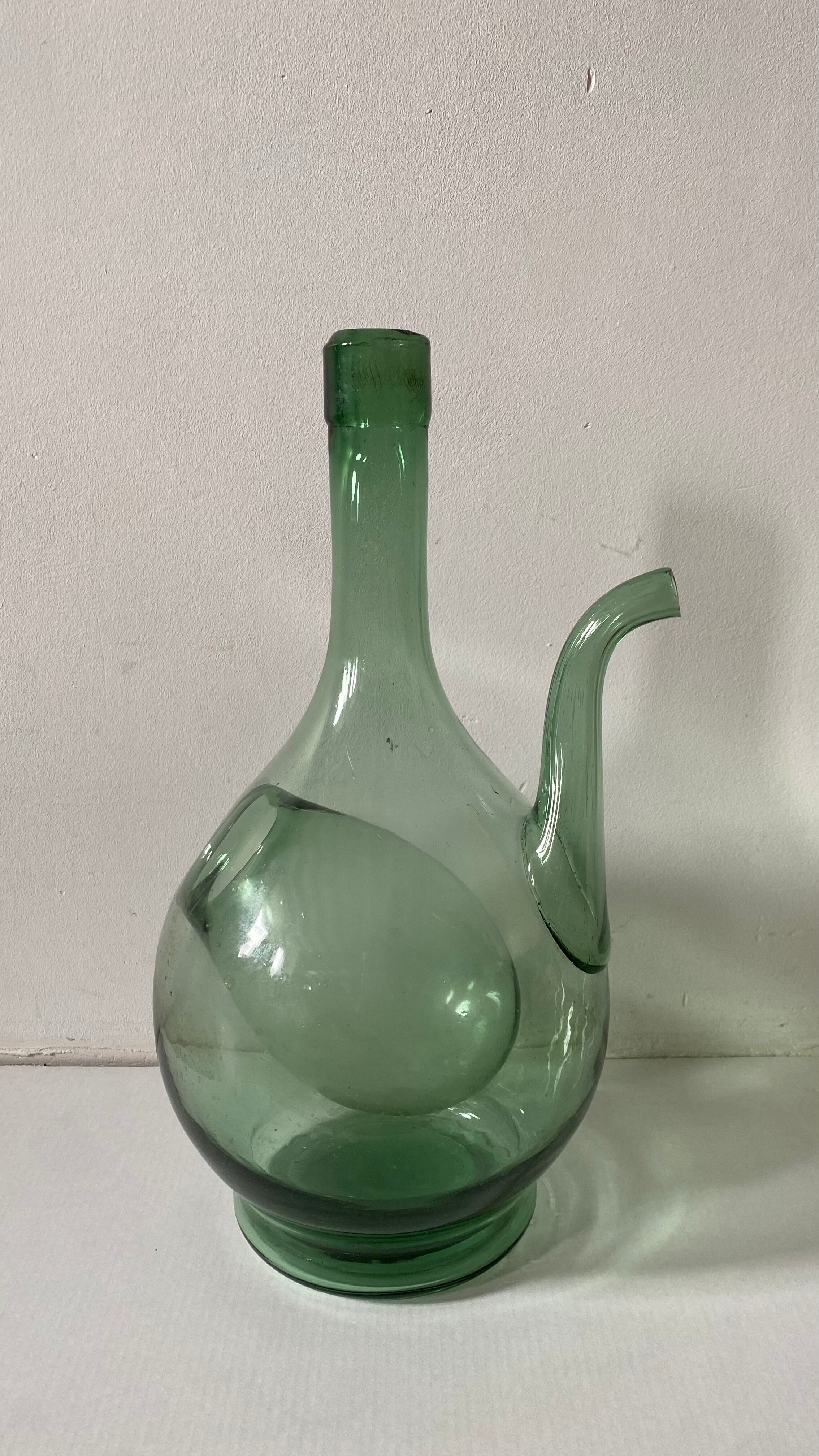 Carafe vintage verre soufflé