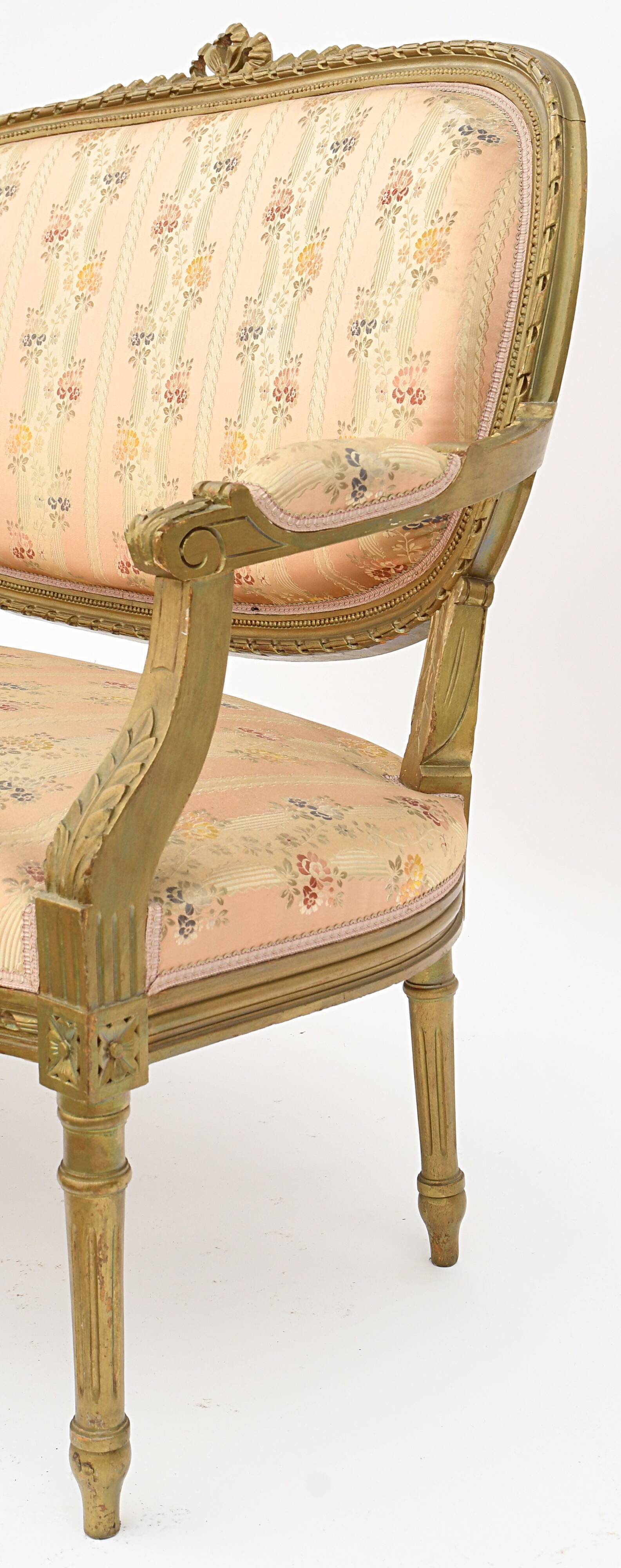 Gilded wooden living room in Louis XVI style