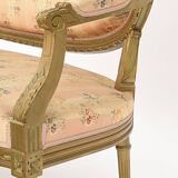 Gilded wooden living room in Louis XVI style