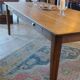 Table de ferme en chêne massif Français.240 x100 patiné avec deux tiroirs.