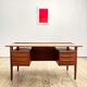 Mid-Century Danish Teak Desk by Peter Løvig Nielsen for Hedensted Møbelfabrik, Denmark, 1970s