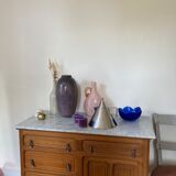 Large ceramic vase 80 style Memphis speckled terrazzo