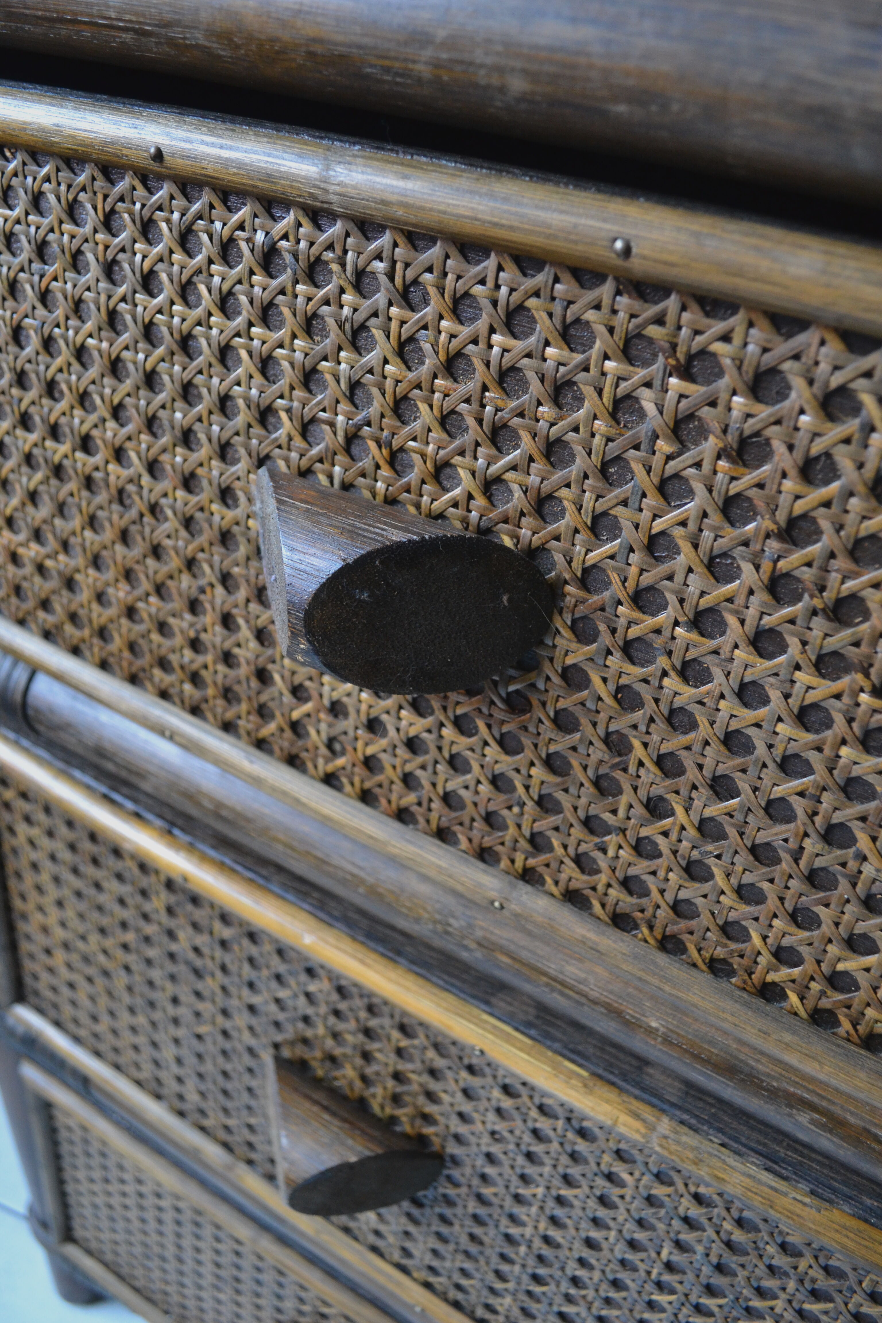 Vintage bamboo and rattan