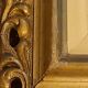 Small old painting oil on panel signed E. Guidi, frame