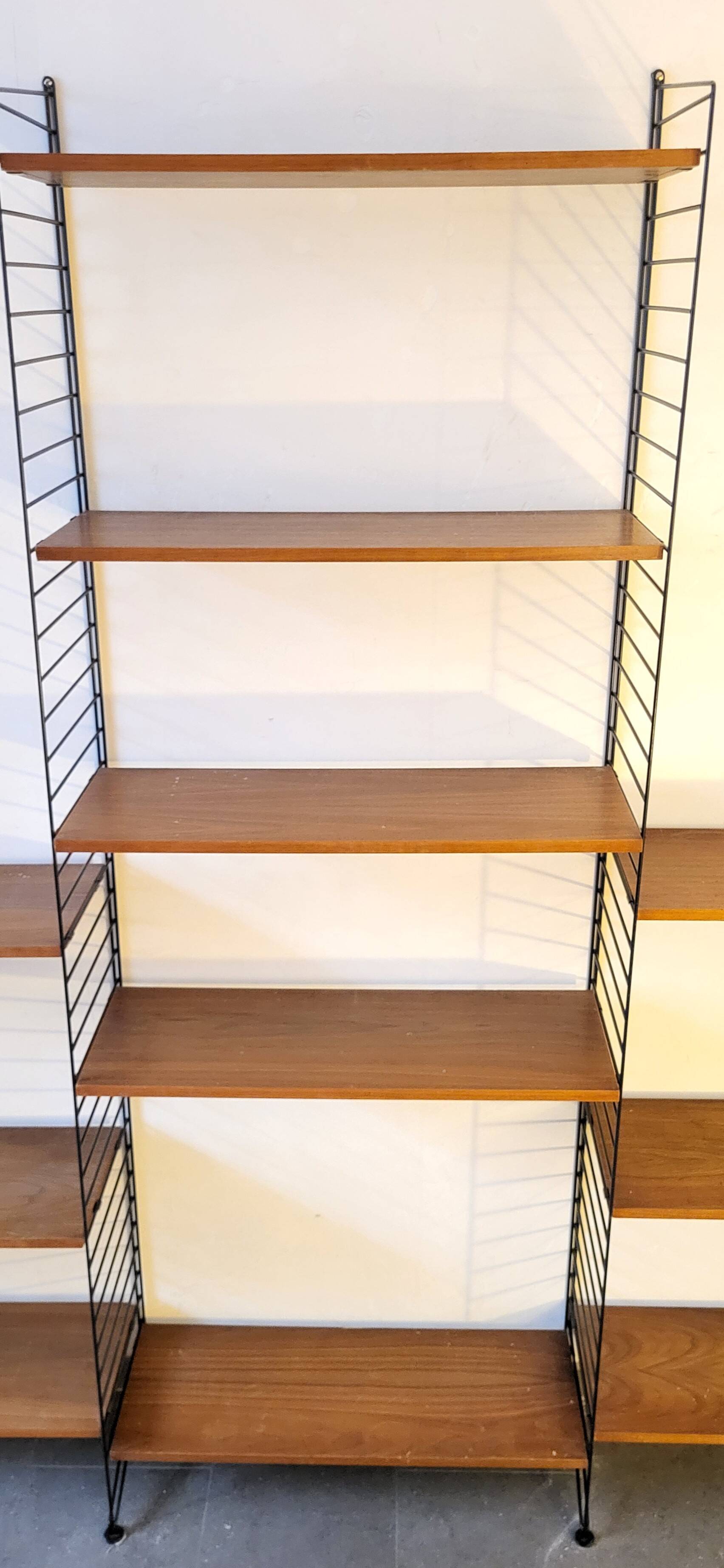 Large Modular String Shelf Scandinavian 1970s