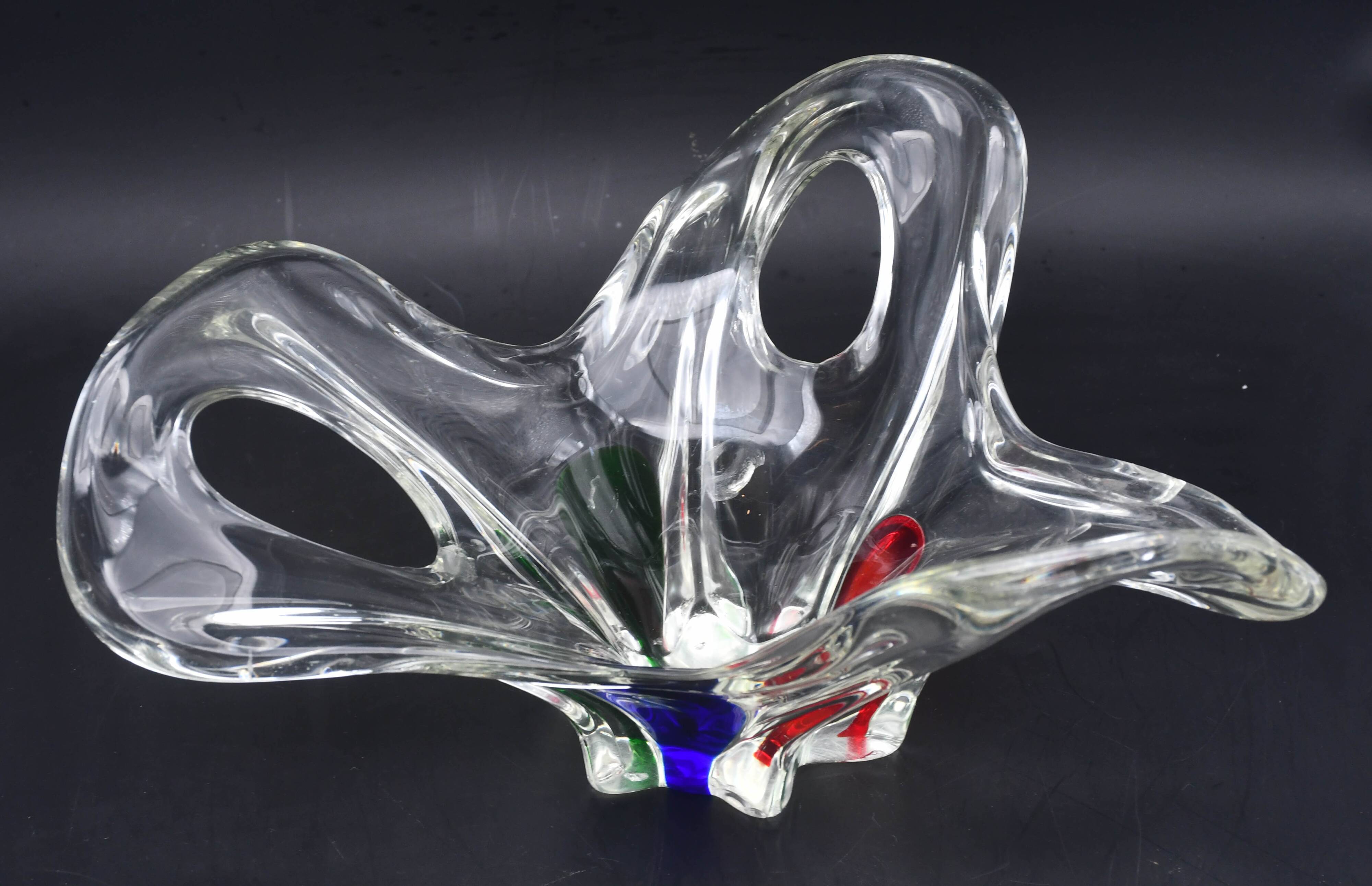 Midcentury Murano glass vase, 1970s