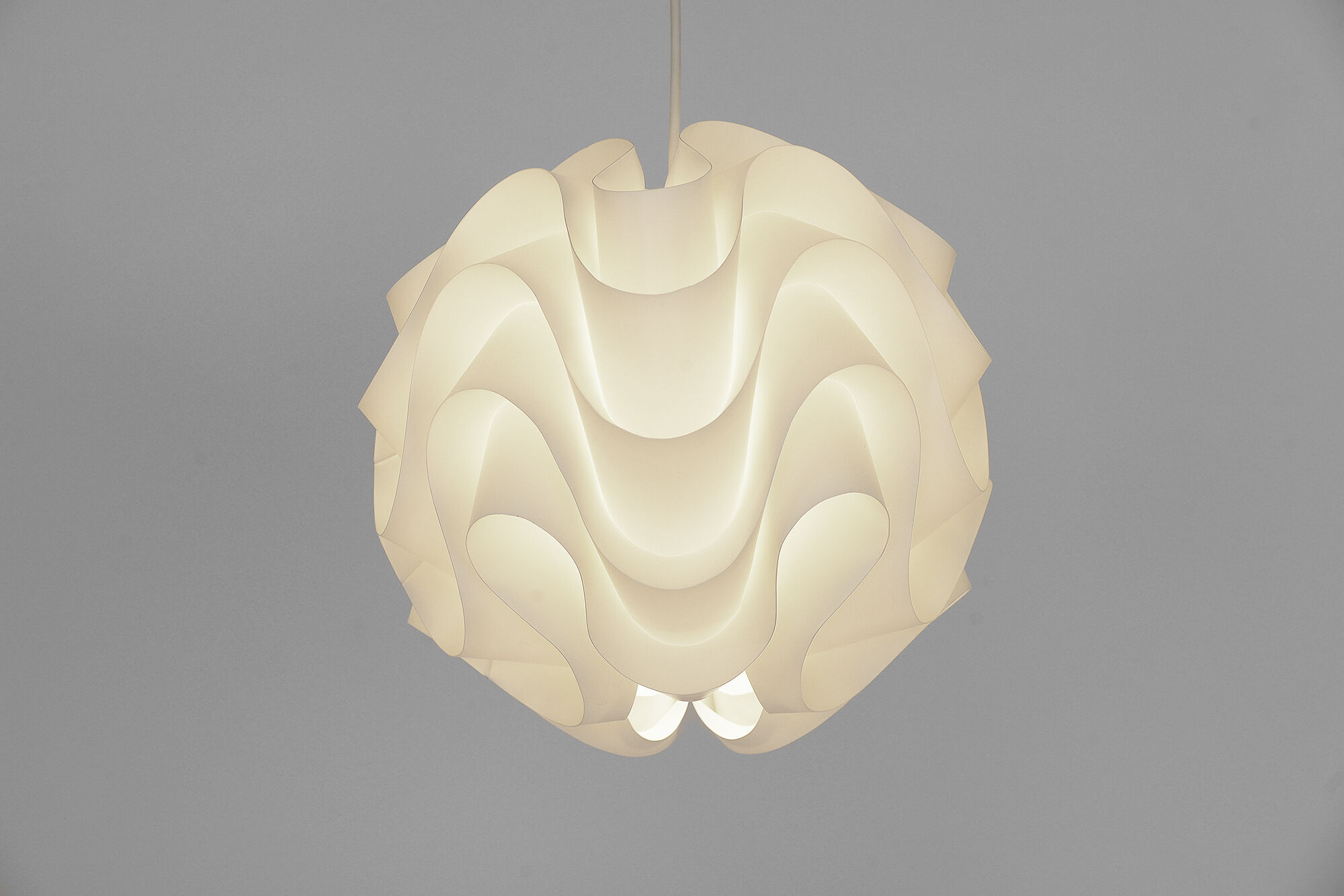 Pendant light P172 by Poul Christiansen for Le Klint. Denmark 1970s